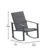 Flash Furniture Black 3-Piece Rocking Chair and Side Table Set FV-FSC-2315-BLK-GG
